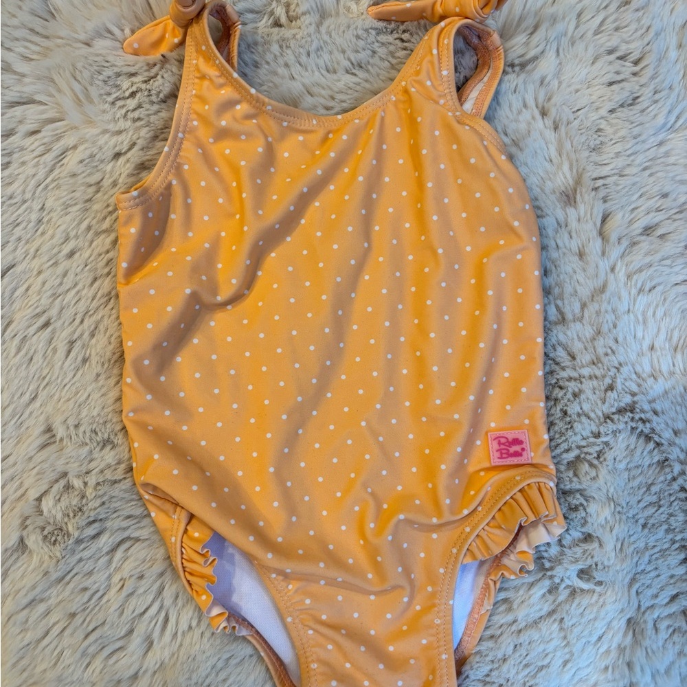Ruffle butts orange bathingsuit 12-18 month